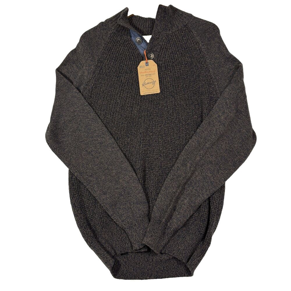 Heritage Weatherproof‎ Vintage Sweater Men’s M Tricol Brown NWT Cabincore Gift